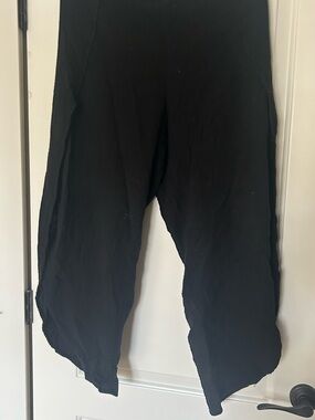 Black Men's Casual Drop-Crotch Pants